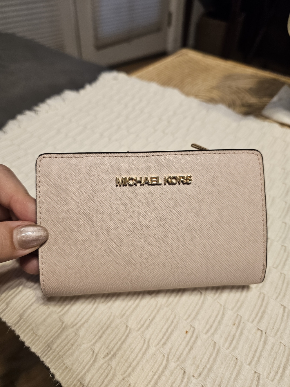 Michael Kors Blush Pink Saffiano Leather Wallet